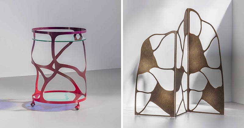 Tom Faulkner Has Released A Collection Of Sculptural Cut Steel Furniture